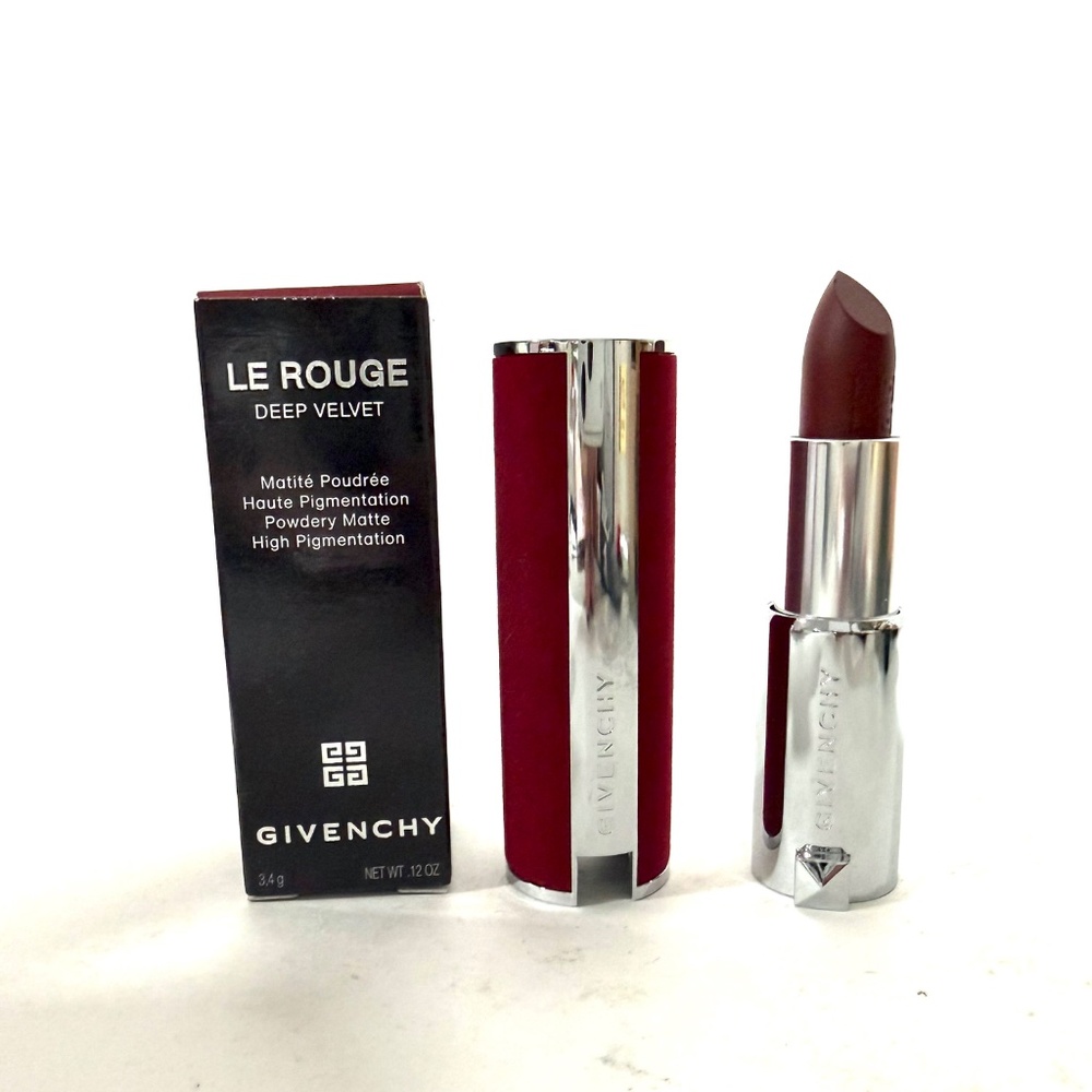 Givenchy Le Rouge Deep Velvet Lipstick - 40 Refillable case Deep Burgundy RED